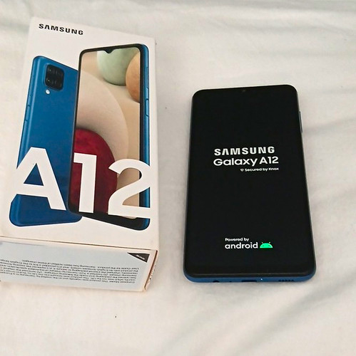 Samsung galaxy a12 64gb blue - samsung,