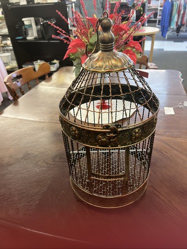 Vintage birdcage metal inch - birdcage,