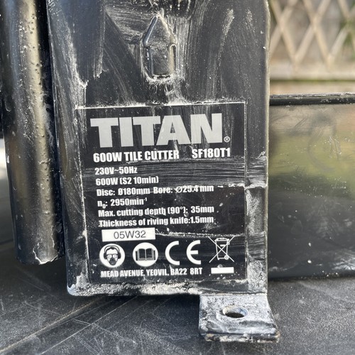 Titan 180mm tile cutter 600w - tile,