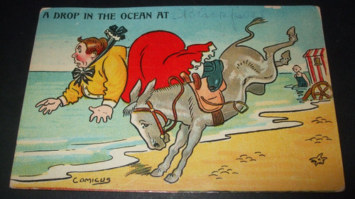 Old comicus comic seaside - comic,