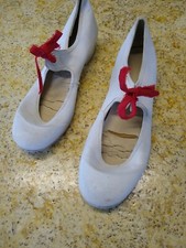 WHITE Tap Dance Shoes SIZE 3 DANCE TimeStep  Junior Tyette laced Shoe CHILD