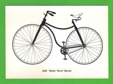 Coventry Museum Bicycle Postcard - 1888 Starley "Rover" Bicycle