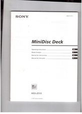 SONY JE510 MiniDisc Deck