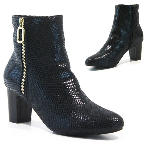 Ladies boots mid block - block, heel