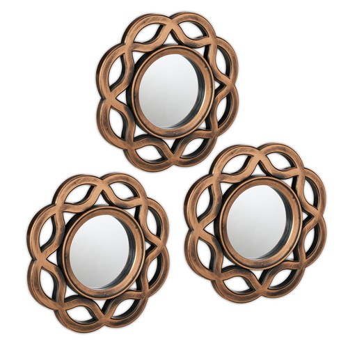 Decorative mirrors gold black - mirrors,