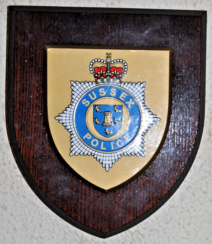 Sussex police mess wall plaque - mess,
