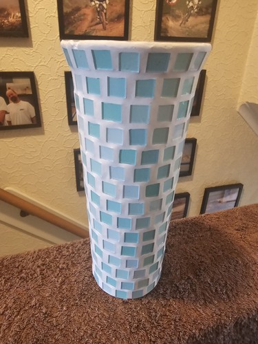 Mosaic glass vase - mosaic,
