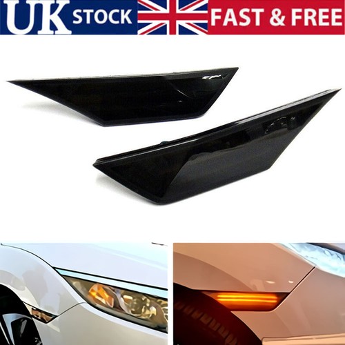 Black smoked side indicator - black,