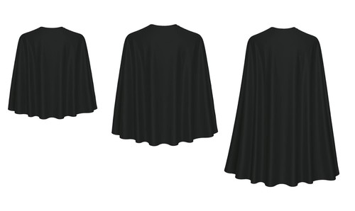 Adults plain black - plain, superhero
