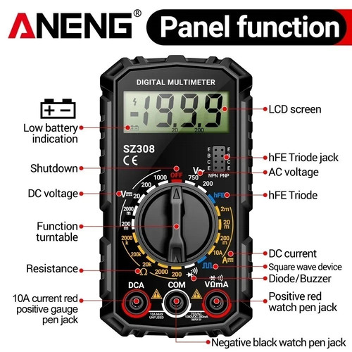 Digital multimeter lcd - digital,