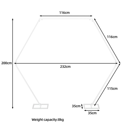 Metal wedding arch - metal,