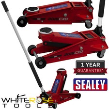 Sealey Trolley Jack 3tonne Super Rocket Lift Car Garage Mechanic Safety Overload