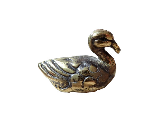 Antique bronze duck weight - antique,