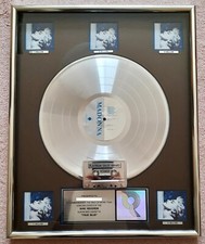 Madonna TRUE BLUE : Official US MULTI PLATINUM RIAA-Certified Record Award