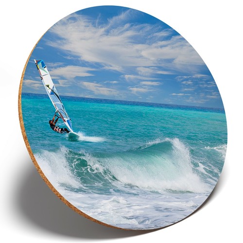Windsurfer surfing waves - x,