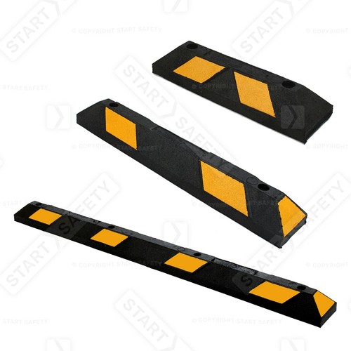 Rubber wheel stops - rubber, |
