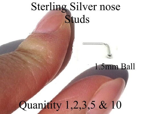 925 silver sterling small nose - 925,