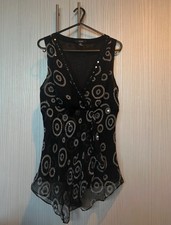 100% silk asymmetric patterned