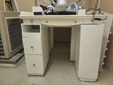 Manicure Nail Table Beauty Salon Bar Technician Work Desk Station Dust Collector