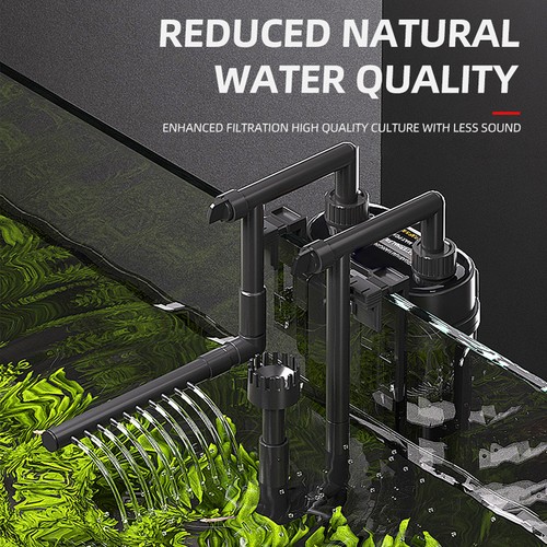Wall mounted fish tank filter - mounted,