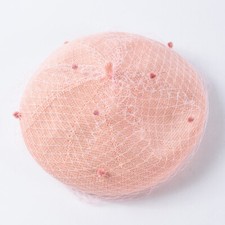 Hat With Veil Adjustable Wedding Church Mesh Hat Women's Art Wool