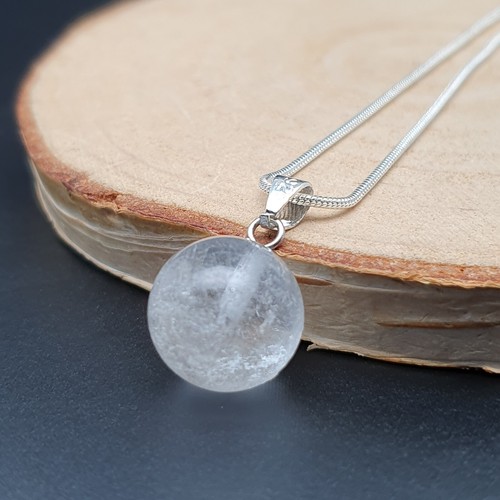 Necklace crystal ball - necklace,