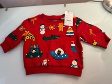 New NEXT Unisex Christmas Baby Jumper 3-6 months Girl Boy Sweater
