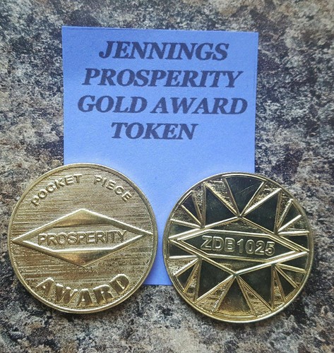 Jennings gold award - award, tokens