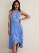 Phase Eight Blue Pleated Wrap