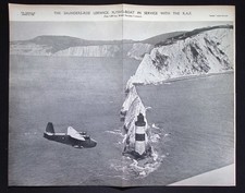 Original WWII Double-Page Spread – RAF Bomber Command & Saunders-Roe Lerwick
