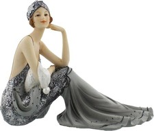 Art Deco Figurine Sitting on
