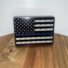 USA US American Flag Blue Line