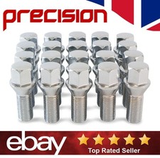 20 x Chrome Wheel Nuts Bolts for VW EOS with Aftermarket Alloys