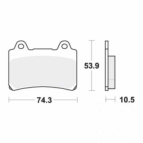 Trw brake pads - pads, mcb559