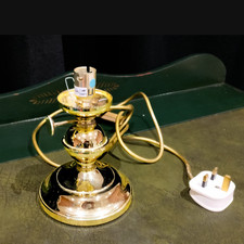 vintage gold / brass oil lamp