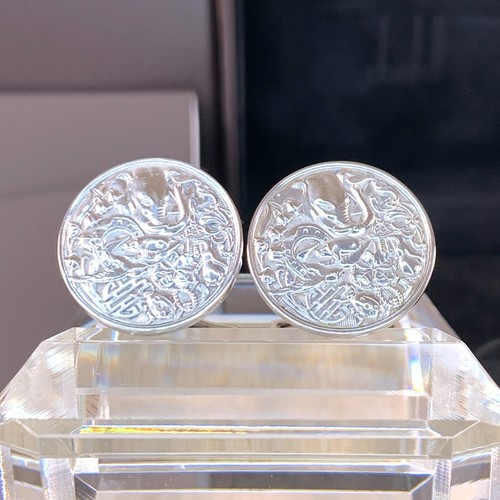 Dunhill cufflinks coin motif - cufflinks,