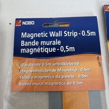 10x 50cm Frameless Magnetic Stainless Board Strips Magnetic Bulletin Bar Memo