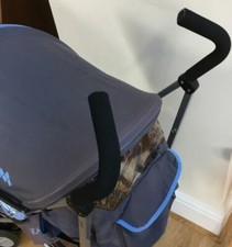 X2 HANDLE FOAM GRIPS FOR  MACLAREN QUEST, TRIUMPH BUGGY PUSHCHAIR STROLLER 