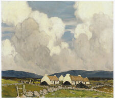 The Stone Walls of Galway Paul Henry print in 11 x 14 mount SUPERB
