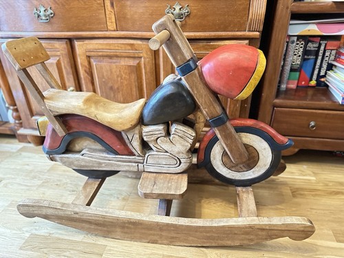 Solid wood motorbike rocker - solid,