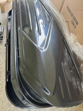 Gearzaar Car Roof Top Box Large 450 litre Capacity Gloss Black with Security Key