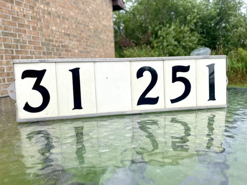 Vtg house address - address, five