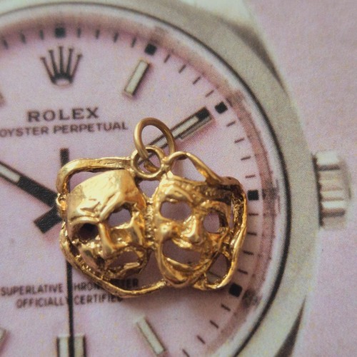 9ct vintage charm tragedy and - charm,,