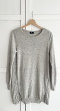 F&F grey 100% cashmere longer