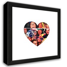 Heartstagram Black Wood Frame