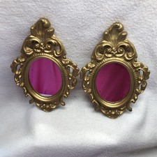 Vintage Gold Filigree Plastic