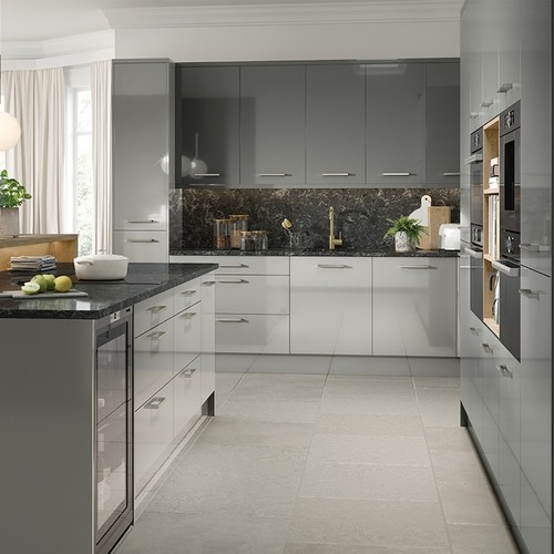 Slab high gloss dust grey - slab,