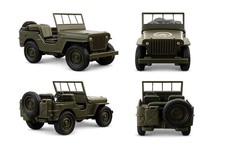 Wwii military jeep - military, mb