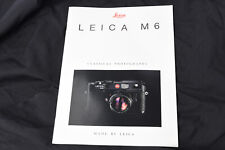 Leica M6,  30 Page A4 Product Brochure in English