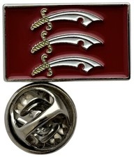 Essex Flag Enamel & Metal Lapel Pin Badge FREE UK Delivery!